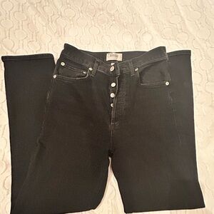 Agolde Women's High Rise Black Jeans